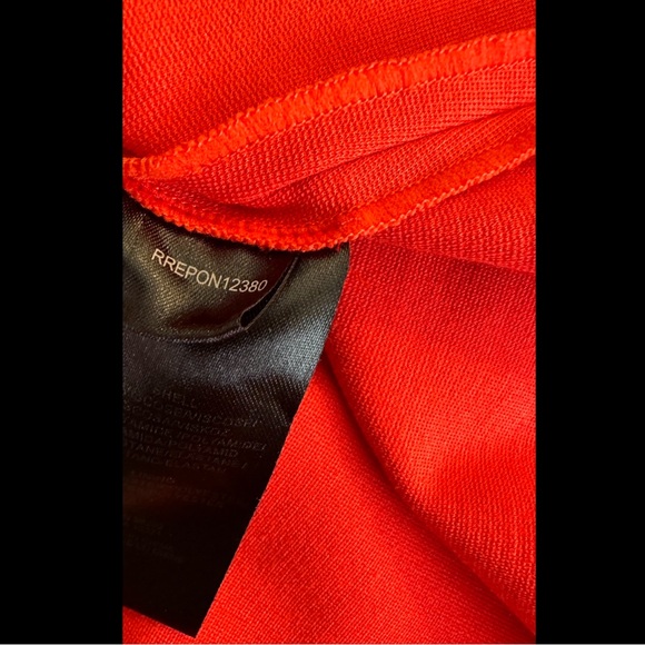 TIBI Mod Ponte Knit Party Dress Mini Orange Red Coral Sleeveless Cocktail - Picture 8 of 11